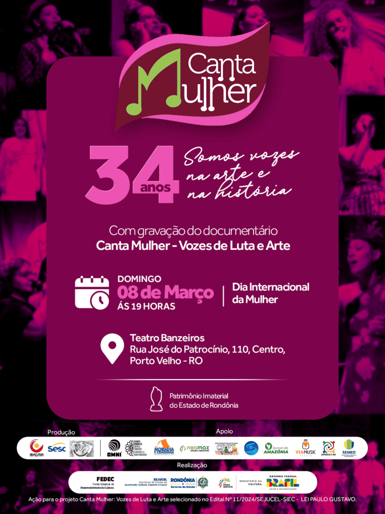 Canta Mulher Edição 34 anos